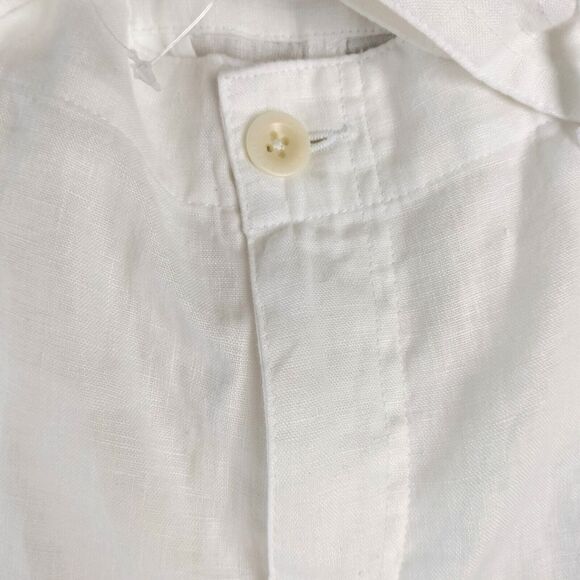 Lauren Ralph Lauren Linen Pants Women Size 14P White Cargo Belted Boho Beach NWT - Picture 11 of 16